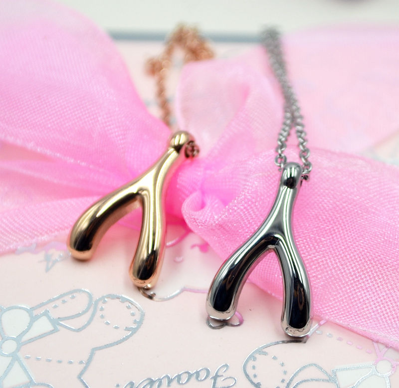 wishbone necklace