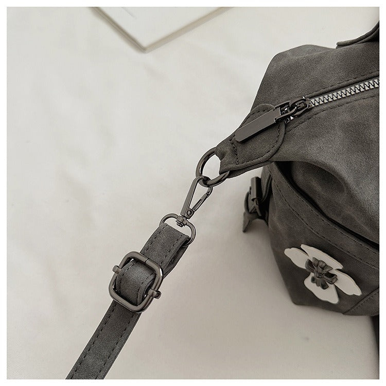 Chrome Hearts Black and White Patchwork Travel Bag