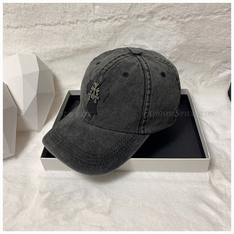 Chrome Hearts Retro Washed Cross Baseball Cap