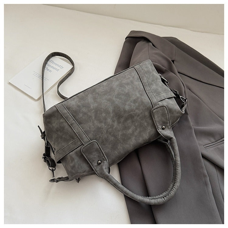 Chrome Hearts Black and White Patchwork Travel Bag