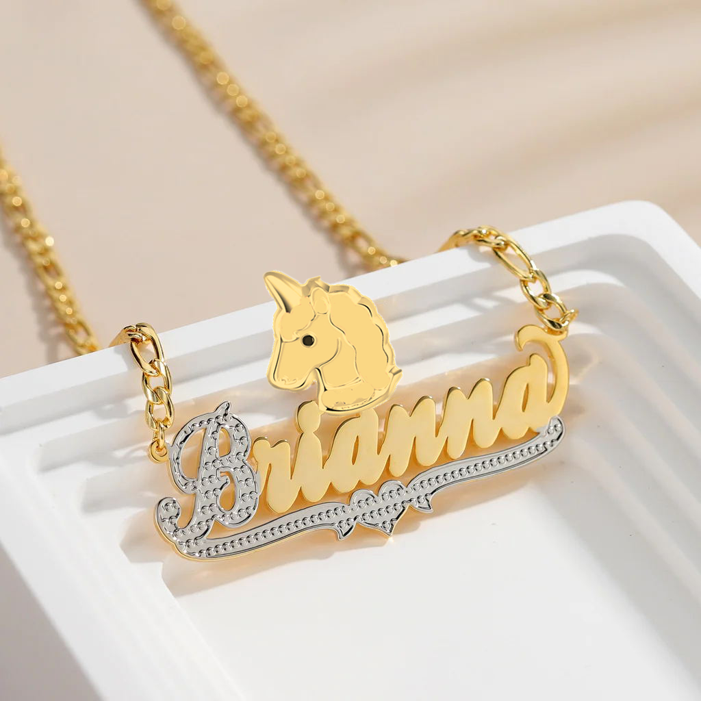 Unicorn Personalized Custom Name Necklace