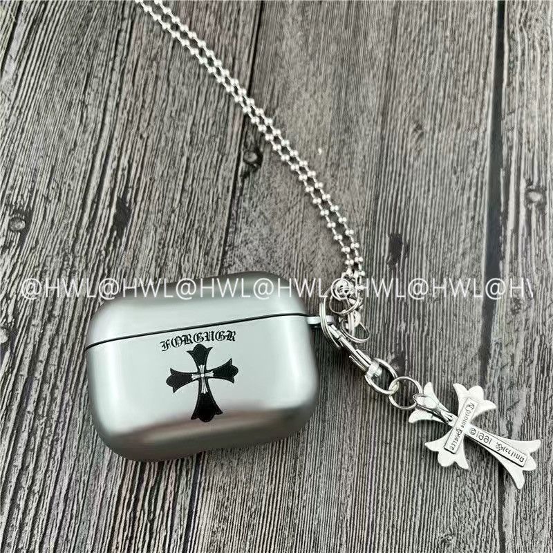 Chrome Hearts Pattern Apple Earphone Protective Case