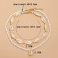 2pcs/set Summer Natural Sea Shell Choker Necklace Beads Chain for Woman