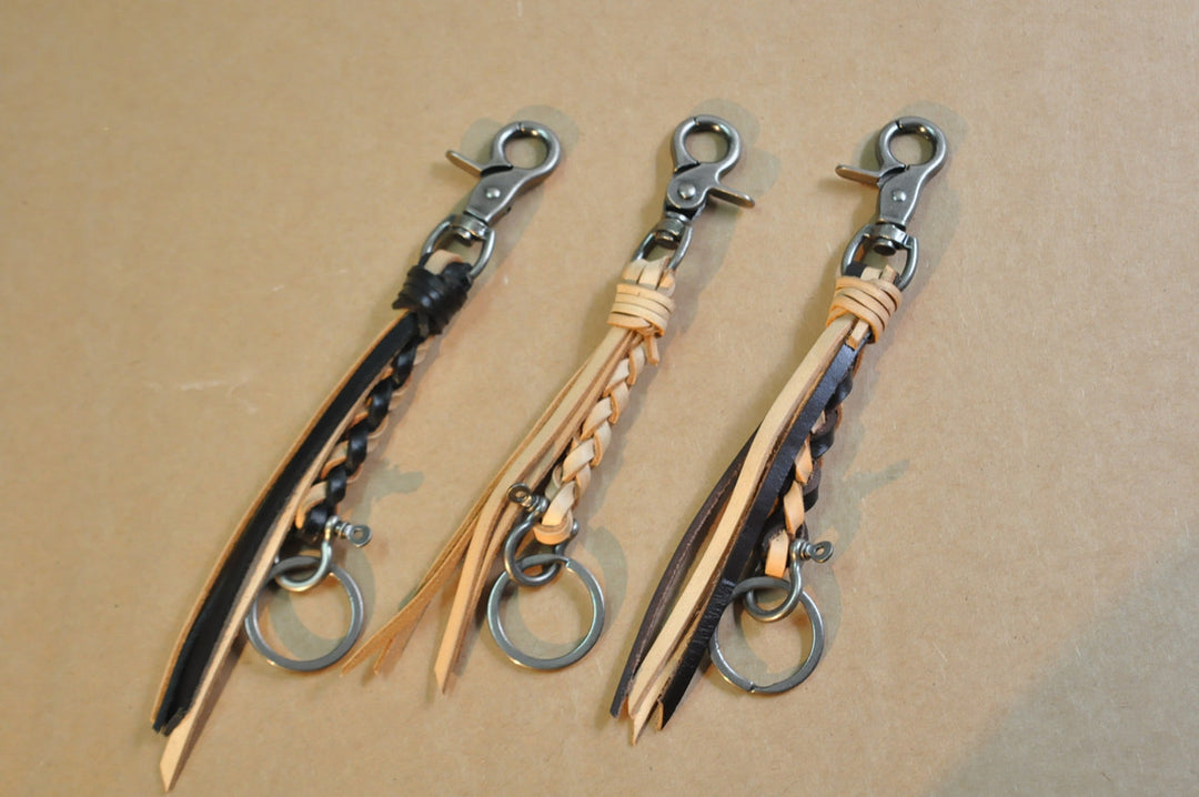 Purely Handcrafted Top-Grain Cowhide Keychain