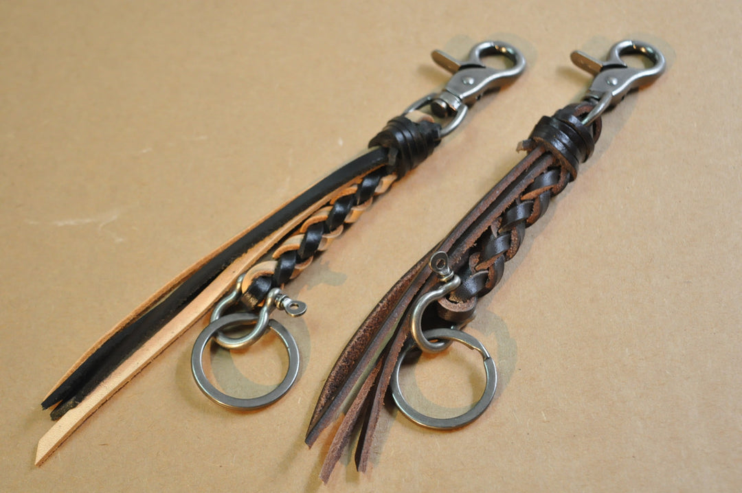 Purely Handcrafted Top-Grain Cowhide Keychain