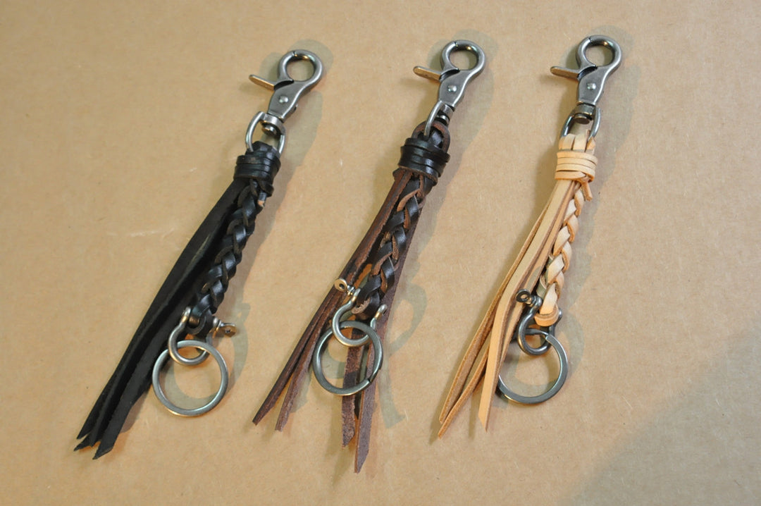 Purely Handcrafted Top-Grain Cowhide Keychain