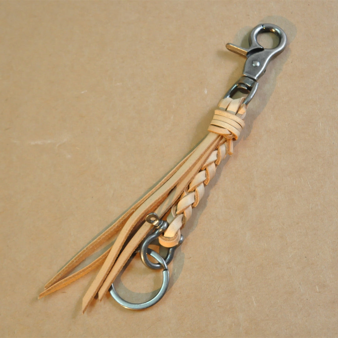 Purely Handcrafted Top-Grain Cowhide Keychain