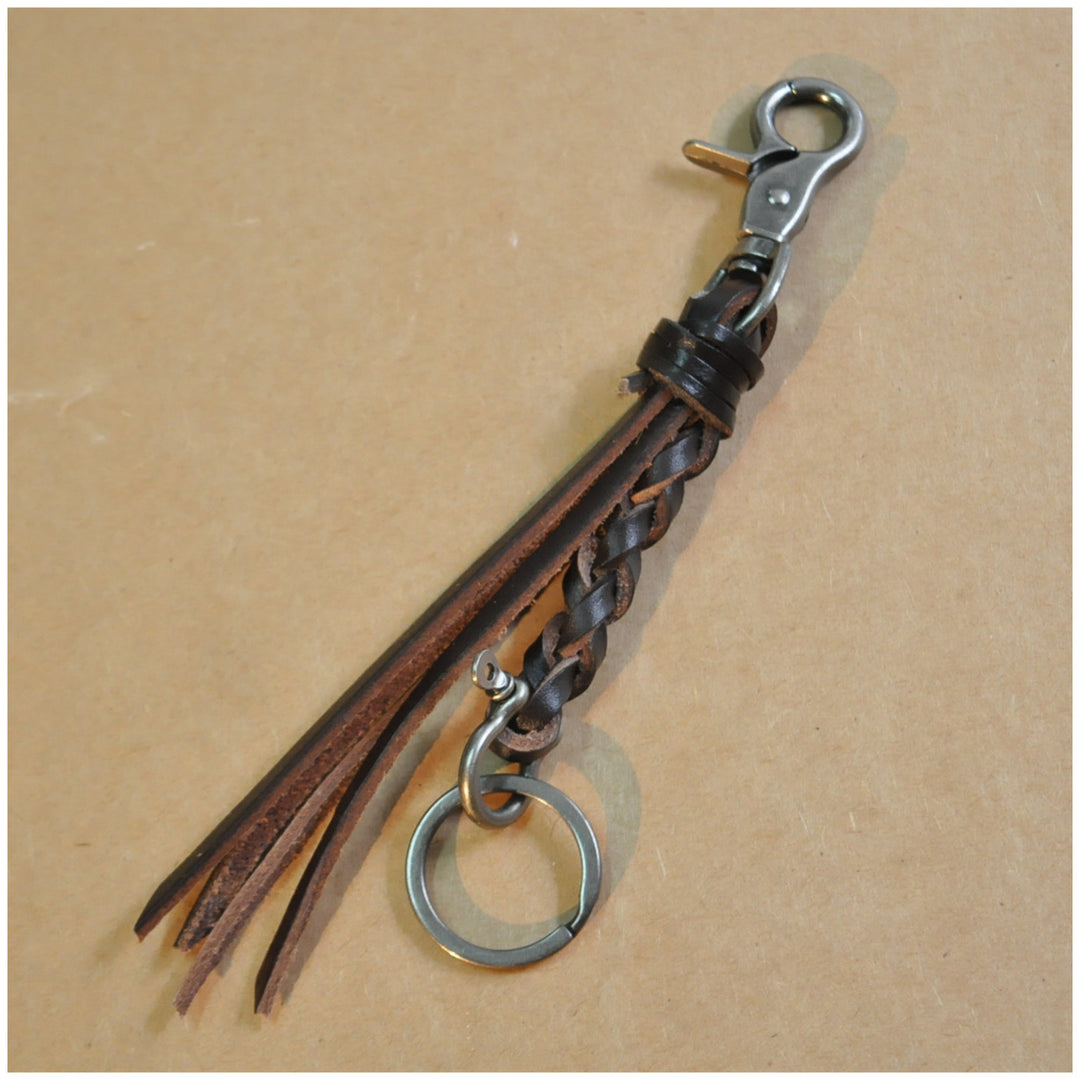 Purely Handcrafted Top-Grain Cowhide Keychain