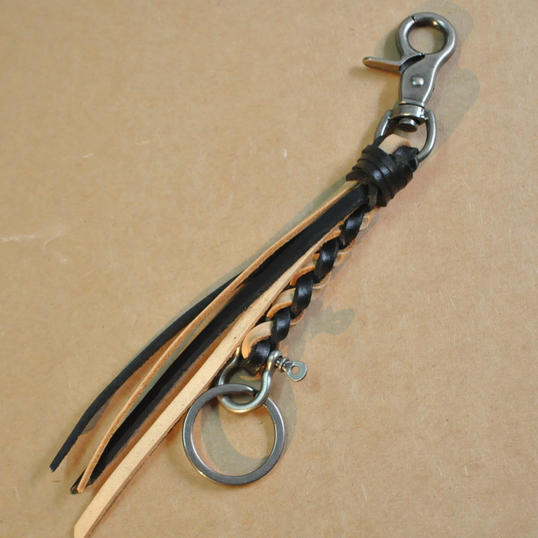 Purely Handcrafted Top-Grain Cowhide Keychain