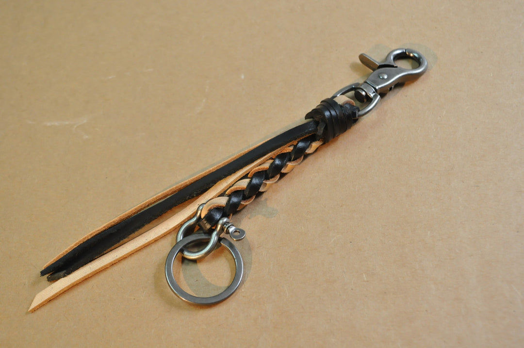 Purely Handcrafted Top-Grain Cowhide Keychain