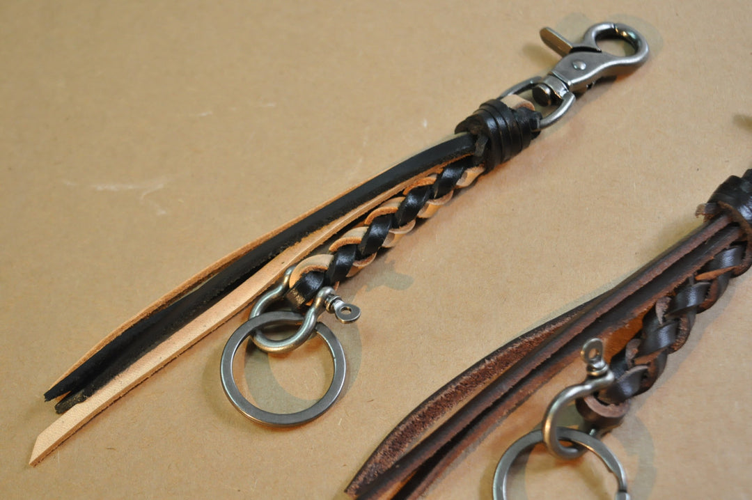 Purely Handcrafted Top-Grain Cowhide Keychain