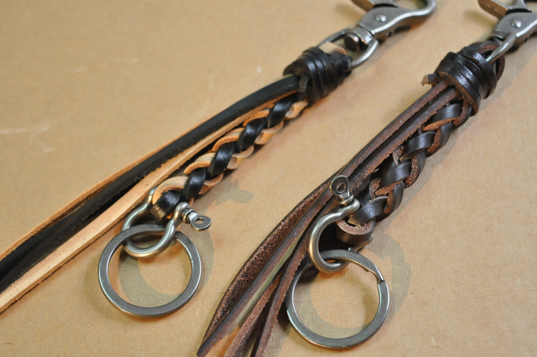 Purely Handcrafted Top-Grain Cowhide Keychain