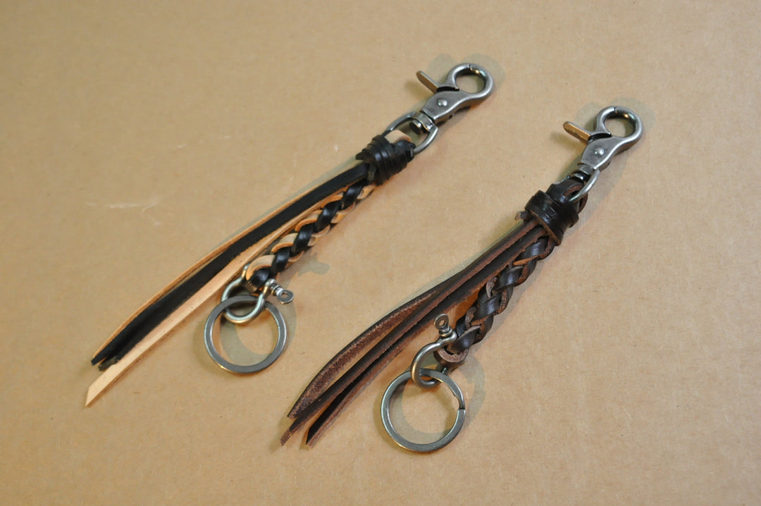 Purely Handcrafted Top-Grain Cowhide Keychain