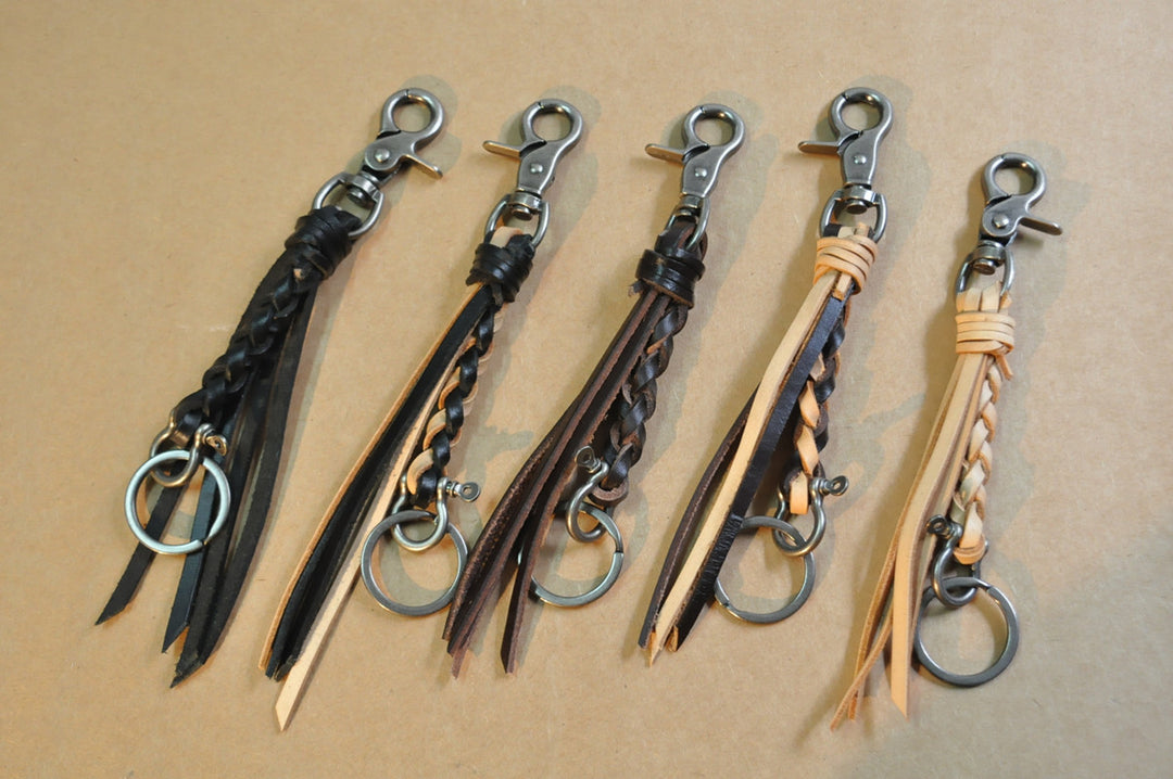 Purely Handcrafted Top-Grain Cowhide Keychain