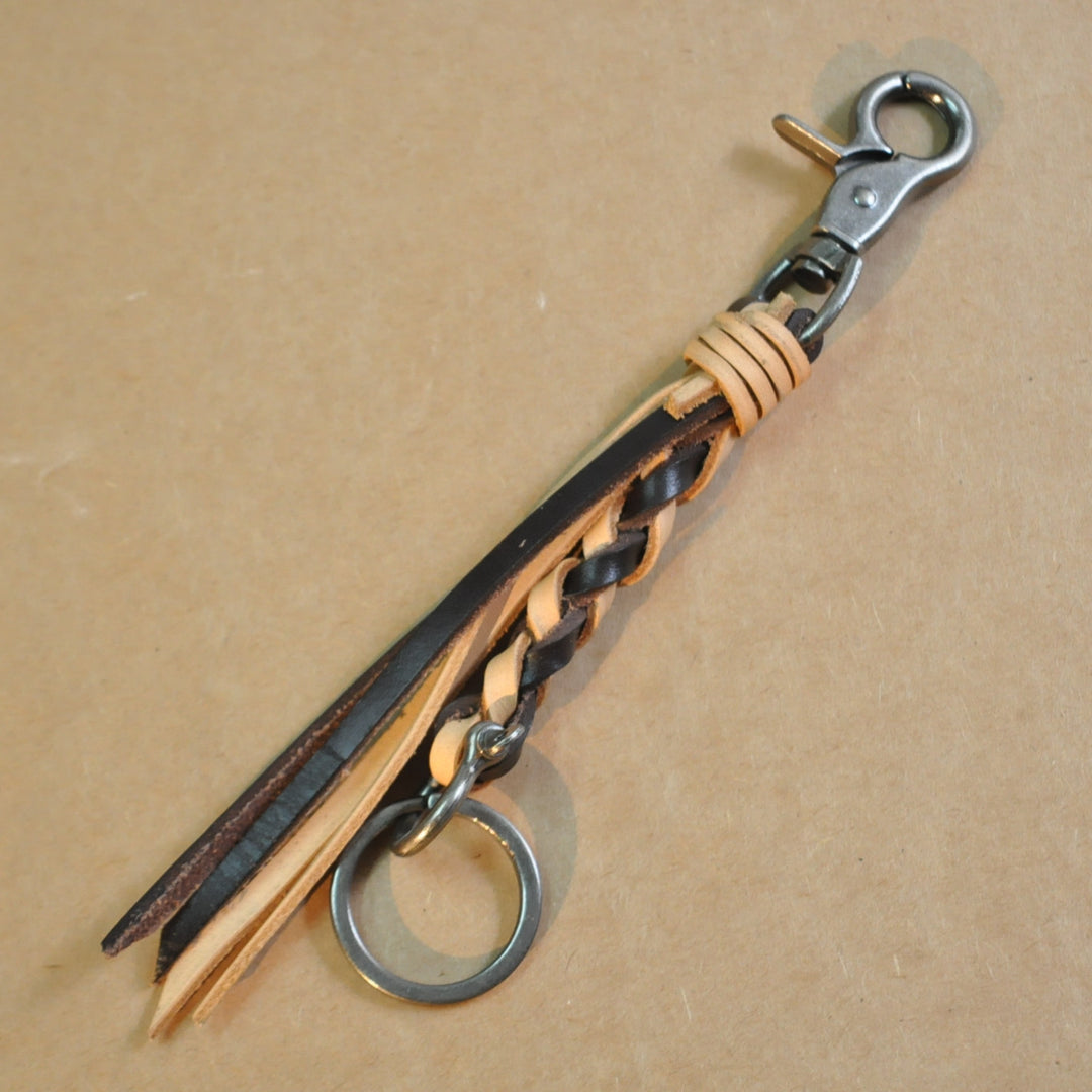 Purely Handcrafted Top-Grain Cowhide Keychain