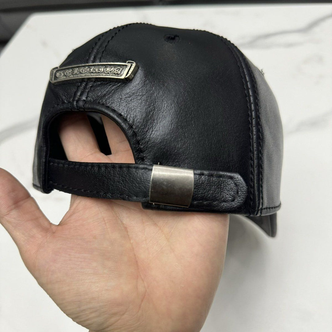 Chrome Hearts Top-Grain Cowhide Baseball Cap