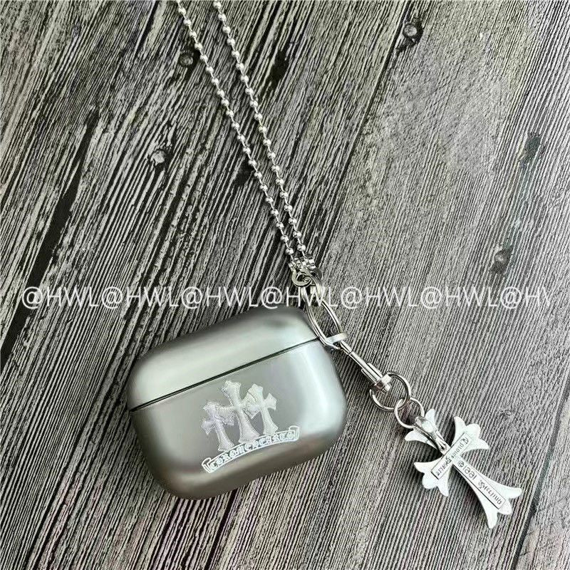 Chrome Hearts Pattern Apple Earphone Protective Case