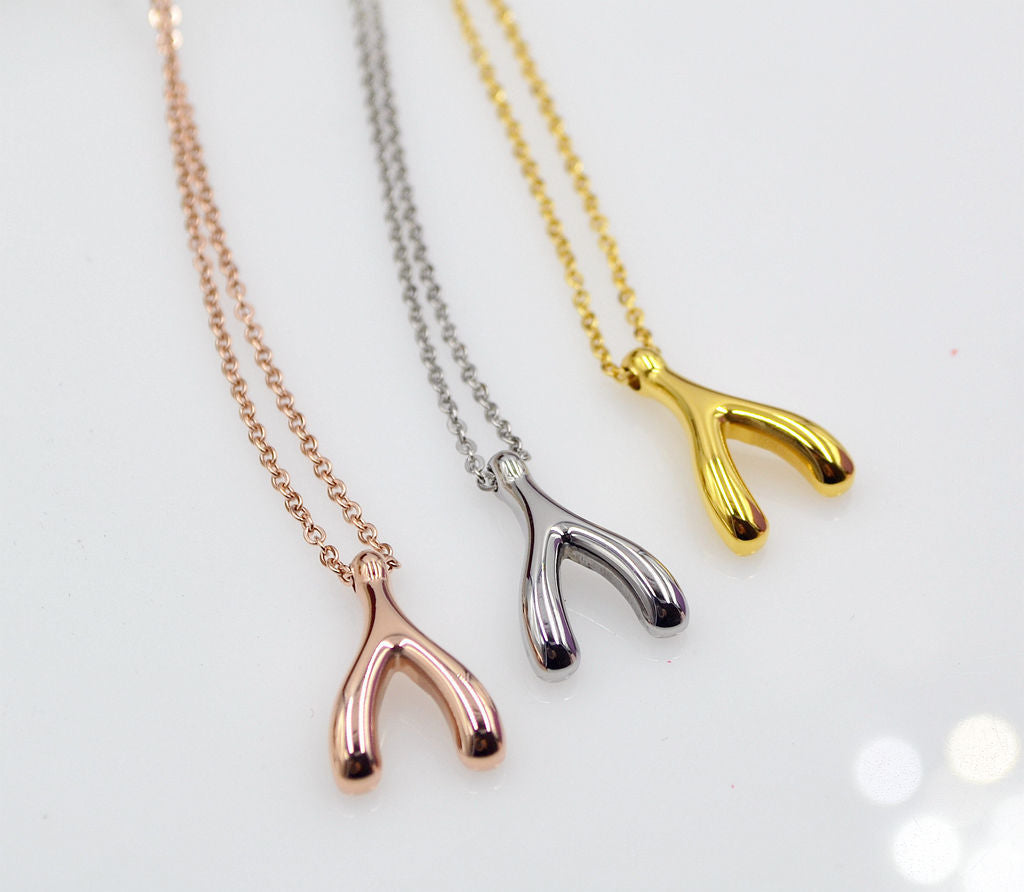 wishbone necklace