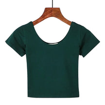 Tight navel-baring short-sleeved women's T-shirt