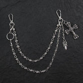 Chrome Hearts dagger double-layer bag chain