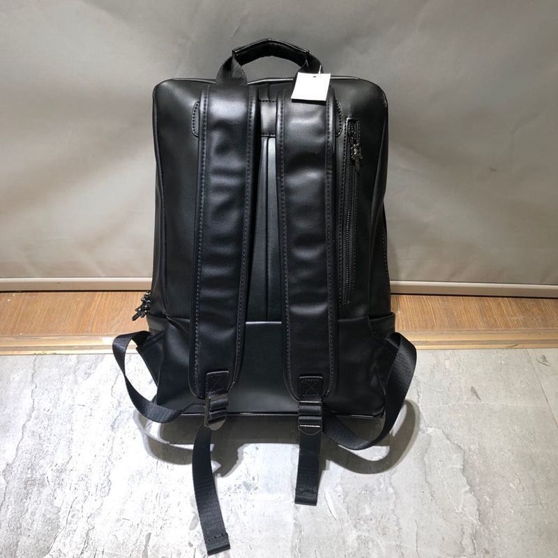 Chrome Hearts genuine leather rhinestone horseshoe backpack