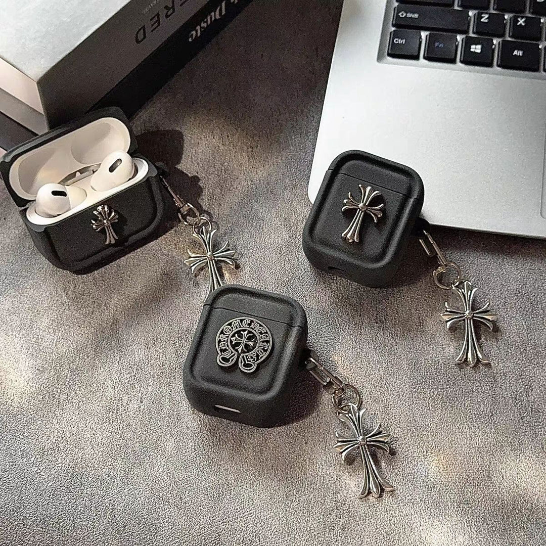 Chrome Hearts Cross Case for Apple Bluetooth Earphones