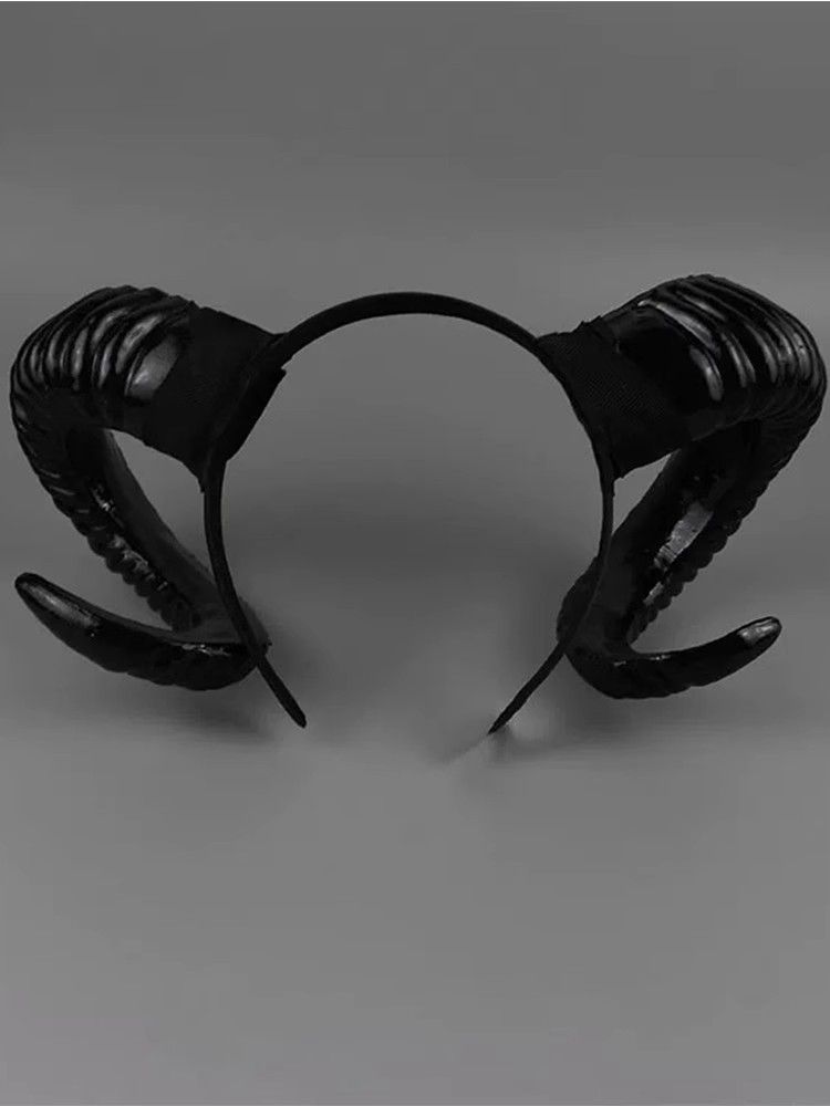 Halloween retro devil horn headdress