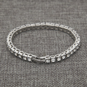 Hip Hop Jewelry Full Rhinestone 5mm Tennis Chain One Row Bracelet