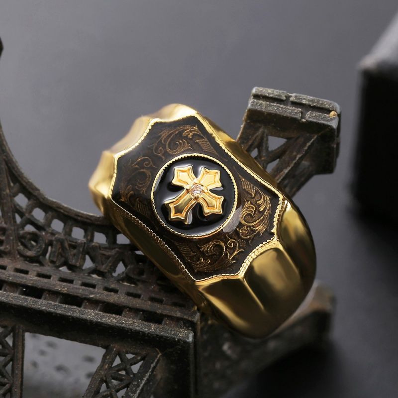 Chrome Hearts cross symbolizing faith creative ring