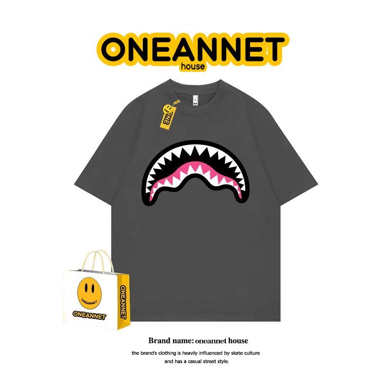 Shark Print Short-Sleeve T-Shirt