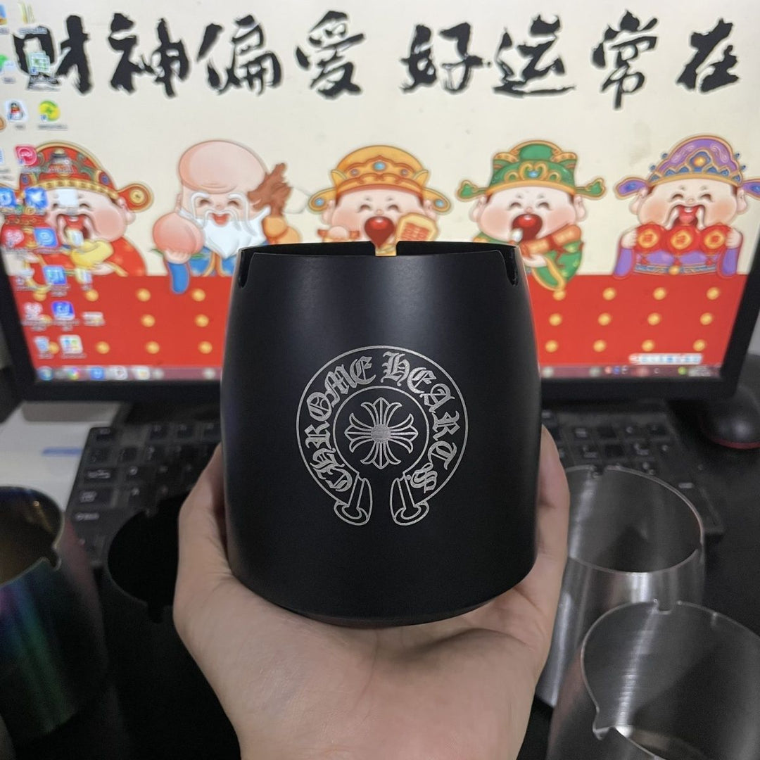 Chrome Hearts Cross Design Extra-Tall Stainless Steel Ashtray