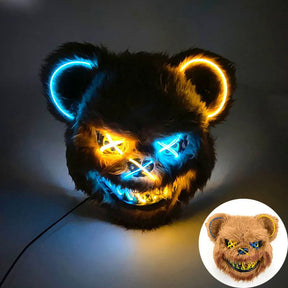 Halloween luminous bear mask