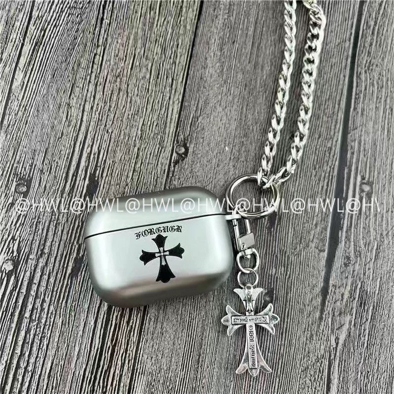Chrome Hearts Pattern Apple Earphone Protective Case