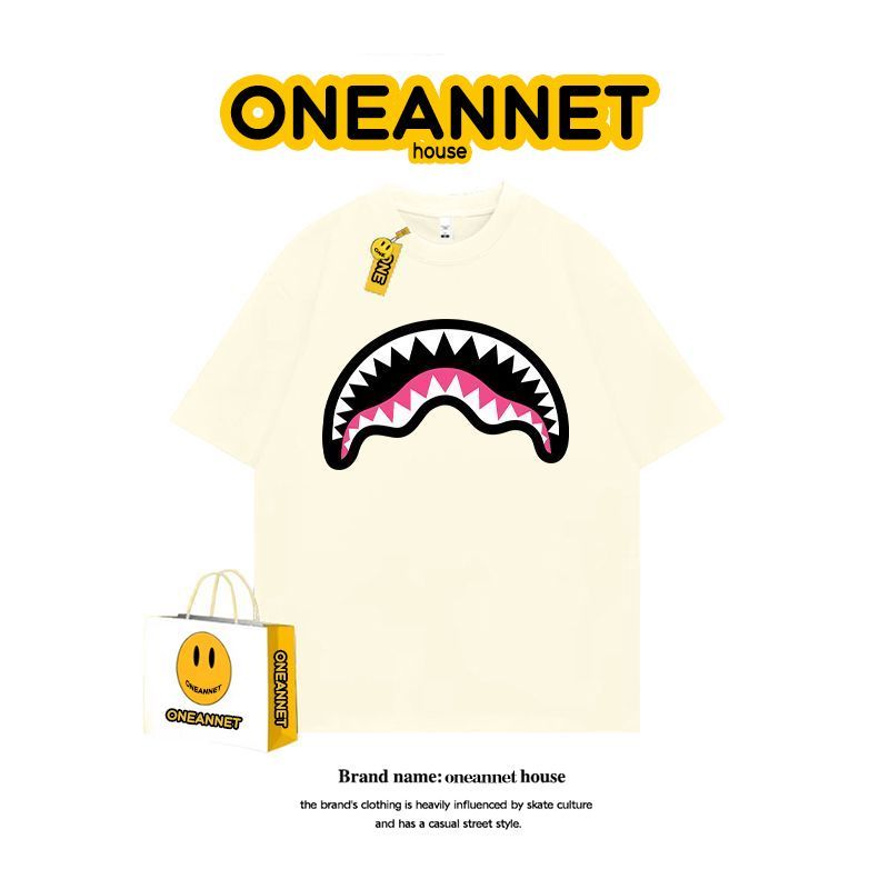 Shark Print Short-Sleeve T-Shirt
