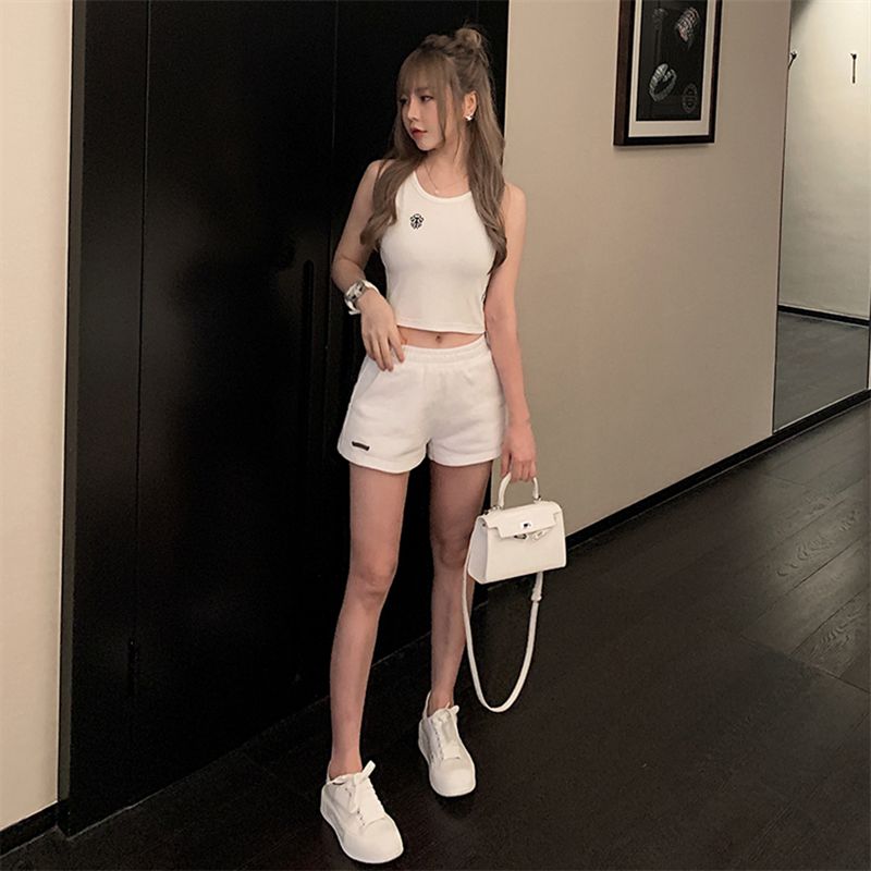 Chrome Hearts Black Athletic Shorts with Horseshoe Print