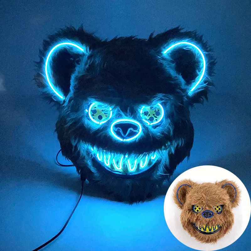 Halloween luminous bear mask