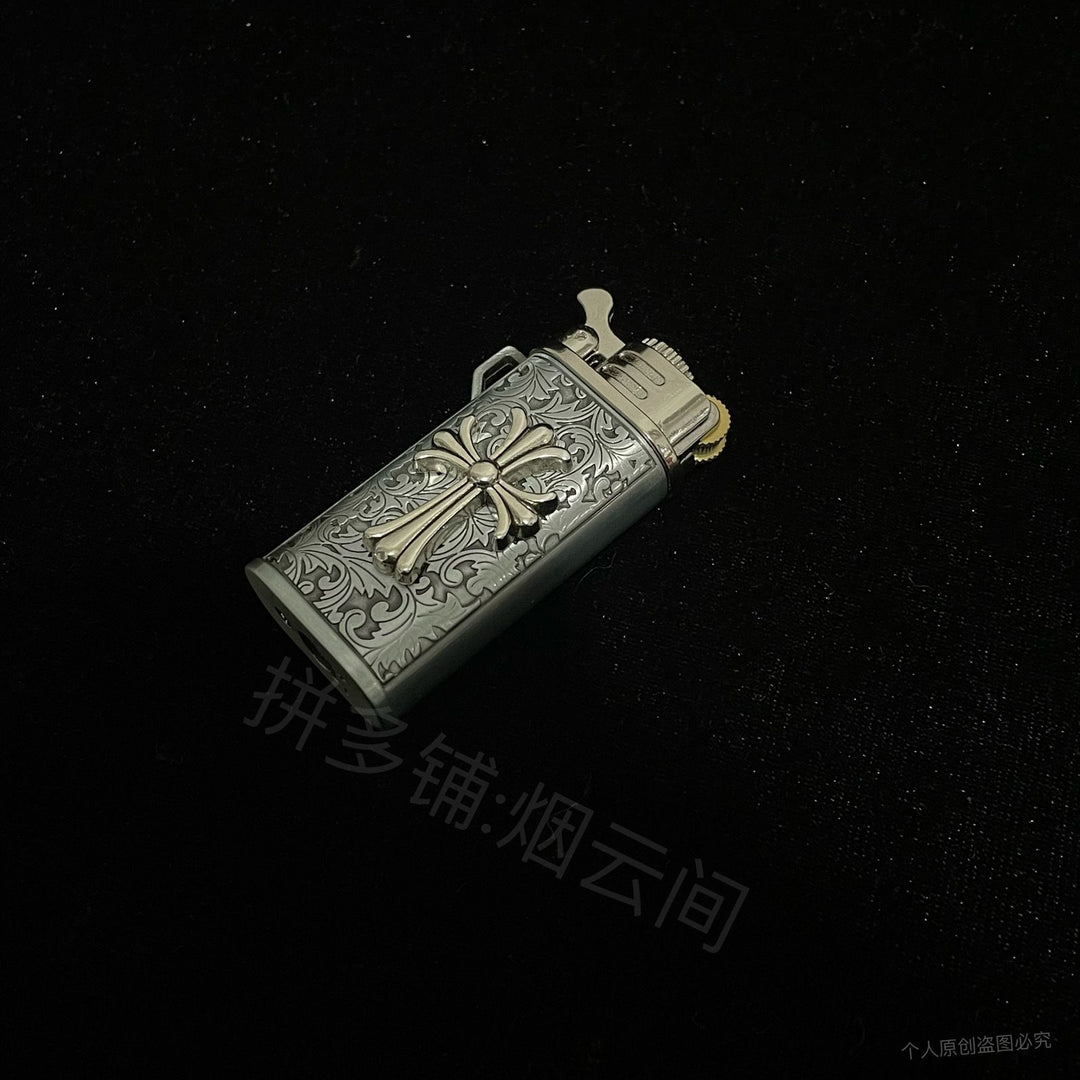 Chrome Hearts Style Vintage Engraved Kerosene Lighter