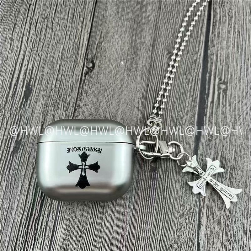 Chrome Hearts Pattern Apple Earphone Protective Case