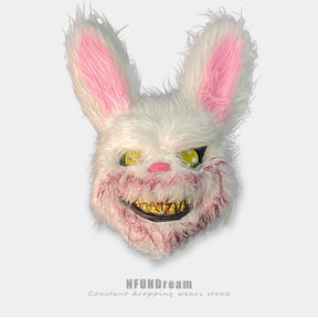 Halloween bloody rabbit mask