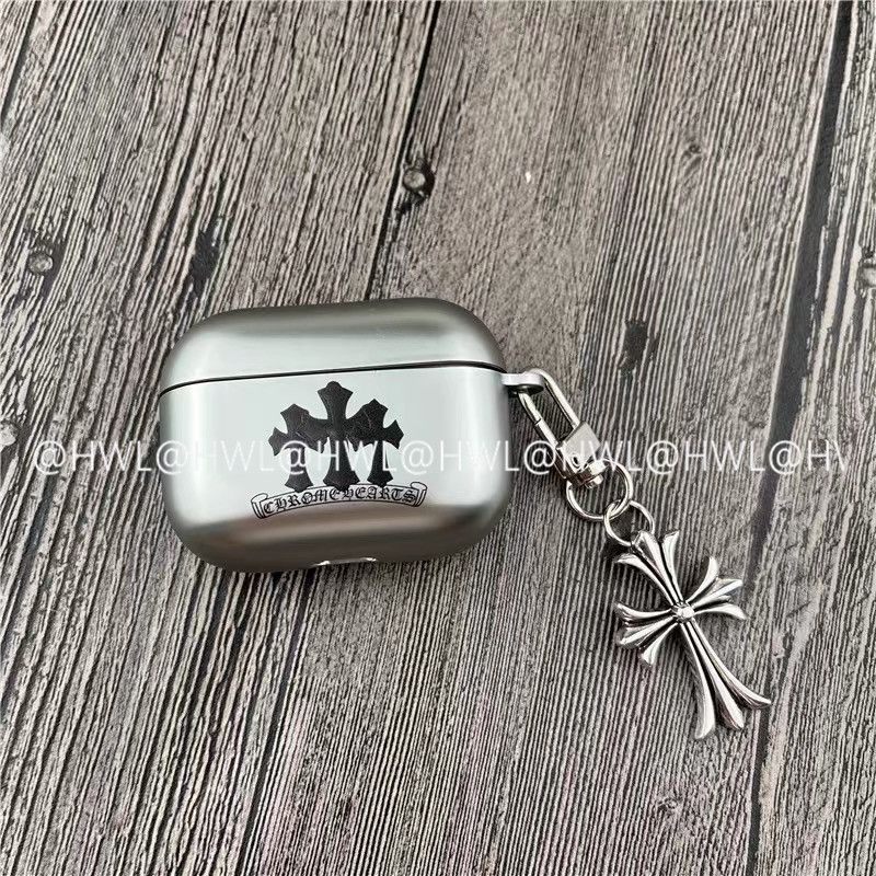 Chrome Hearts Pattern Apple Earphone Protective Case