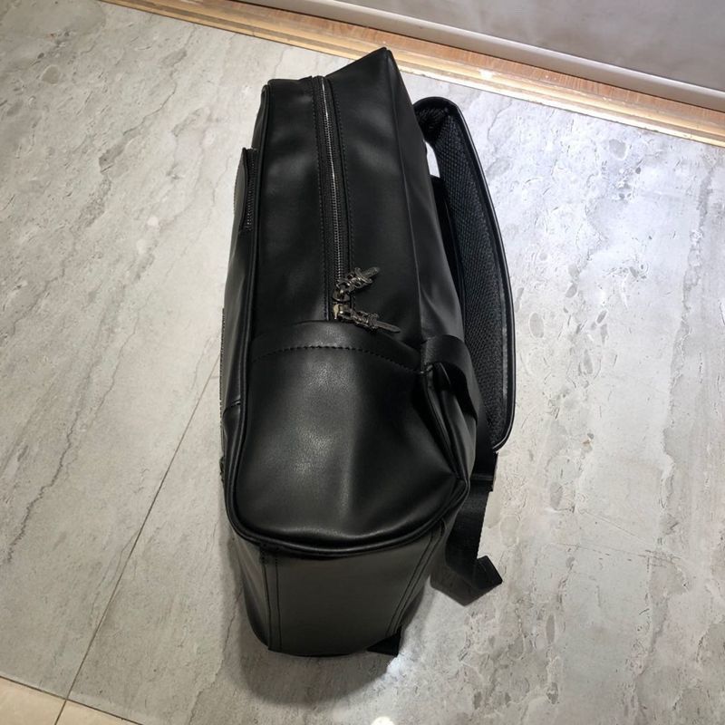 Chrome Hearts genuine leather rhinestone horseshoe backpack