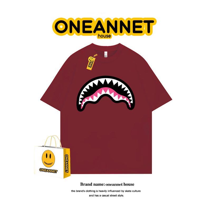 Shark Print Short-Sleeve T-Shirt