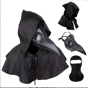 Halloween plague doctor 3-piece set