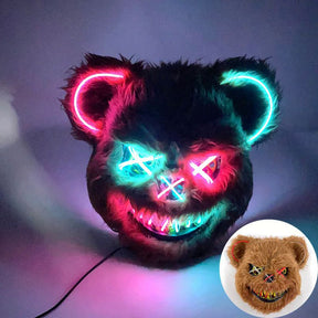 Halloween luminous bear mask