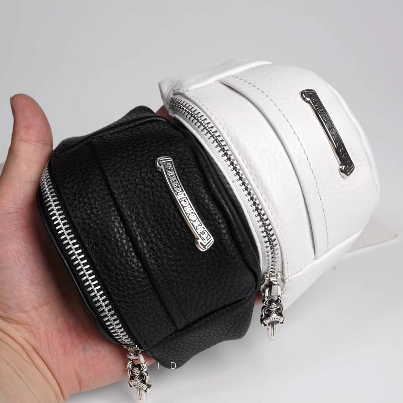 Chrome Hearts Black Headphone & Coin Pouch Wristlet
