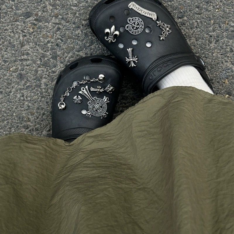 Chrome Hearts-Inspired DIY Chain & Cross Clog Accessories
