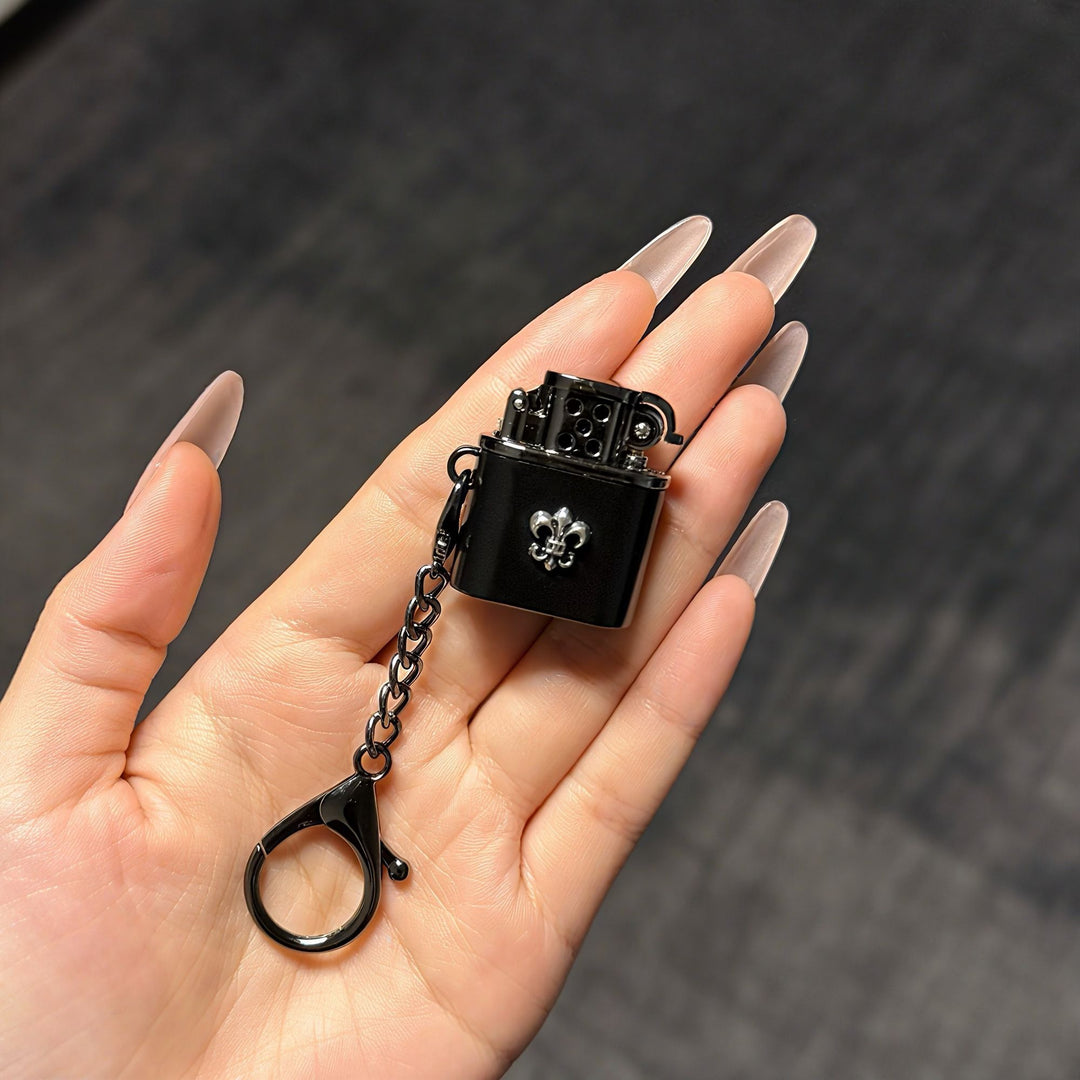 Chrome Hearts Black Mini Metal Flint-Wheel Lighter