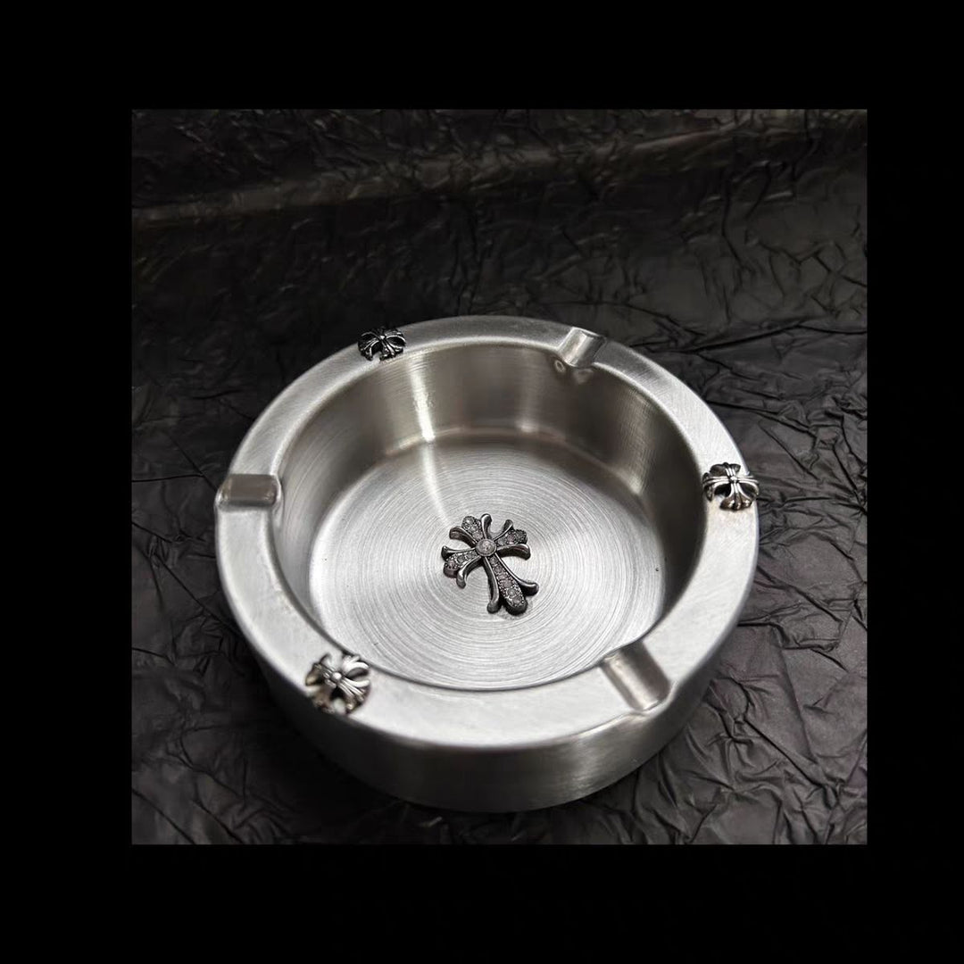 Chrome Hearts Vintage Stainless Steel Minimalist Ashtray