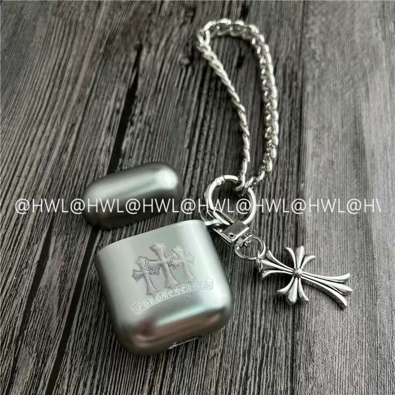 Chrome Hearts Pattern Apple Earphone Protective Case