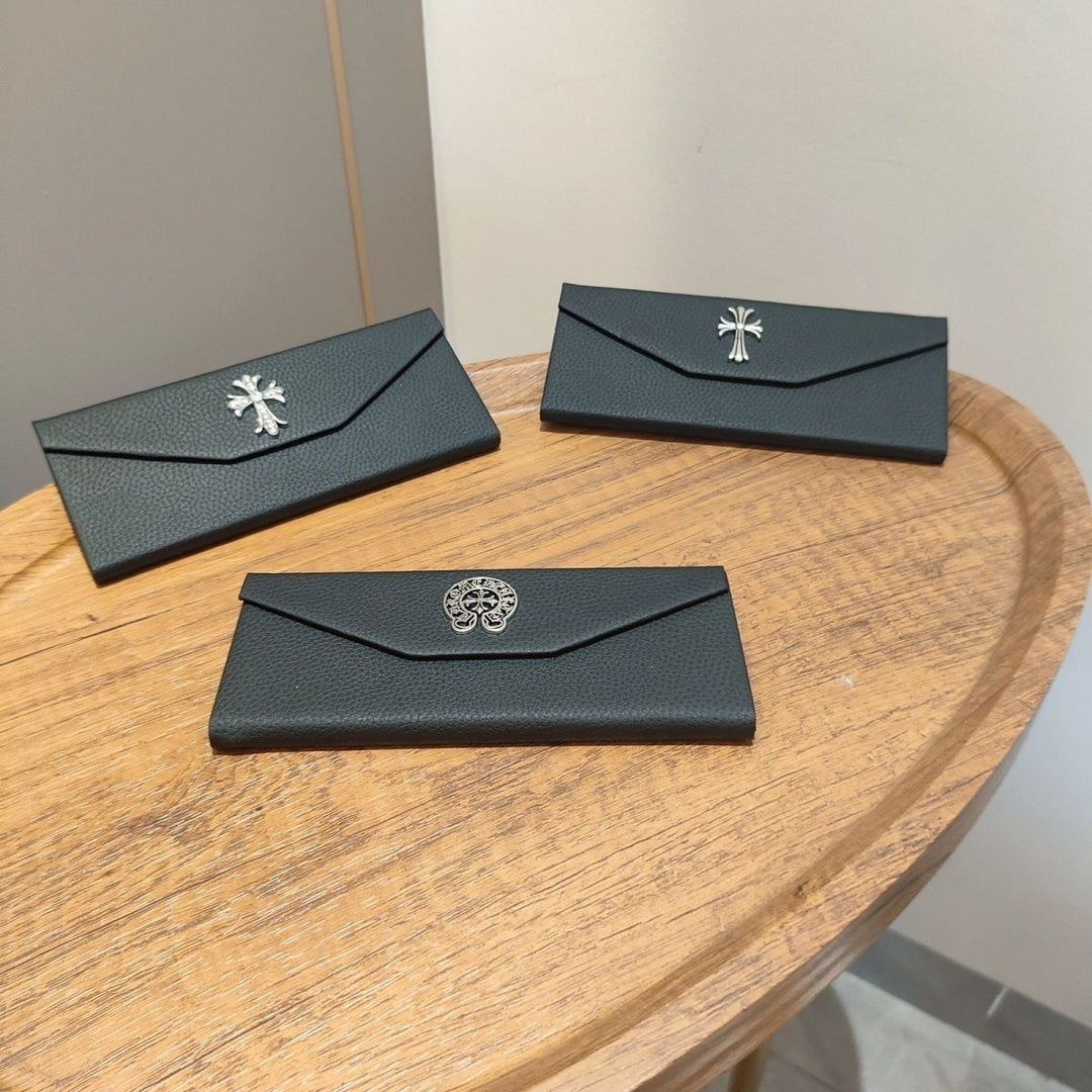 Chrome Hearts Portable Leather Eyeglasses Case